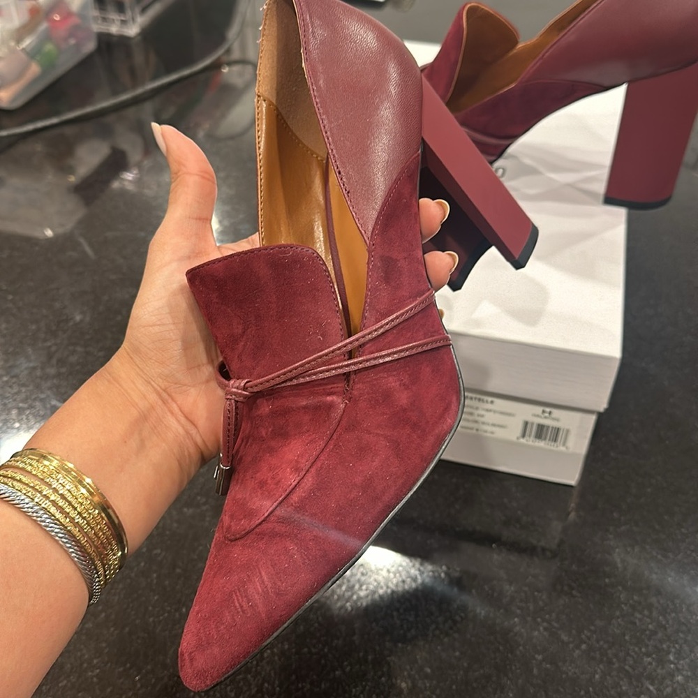 H by Halston leather block heels - Picture 4 of 9